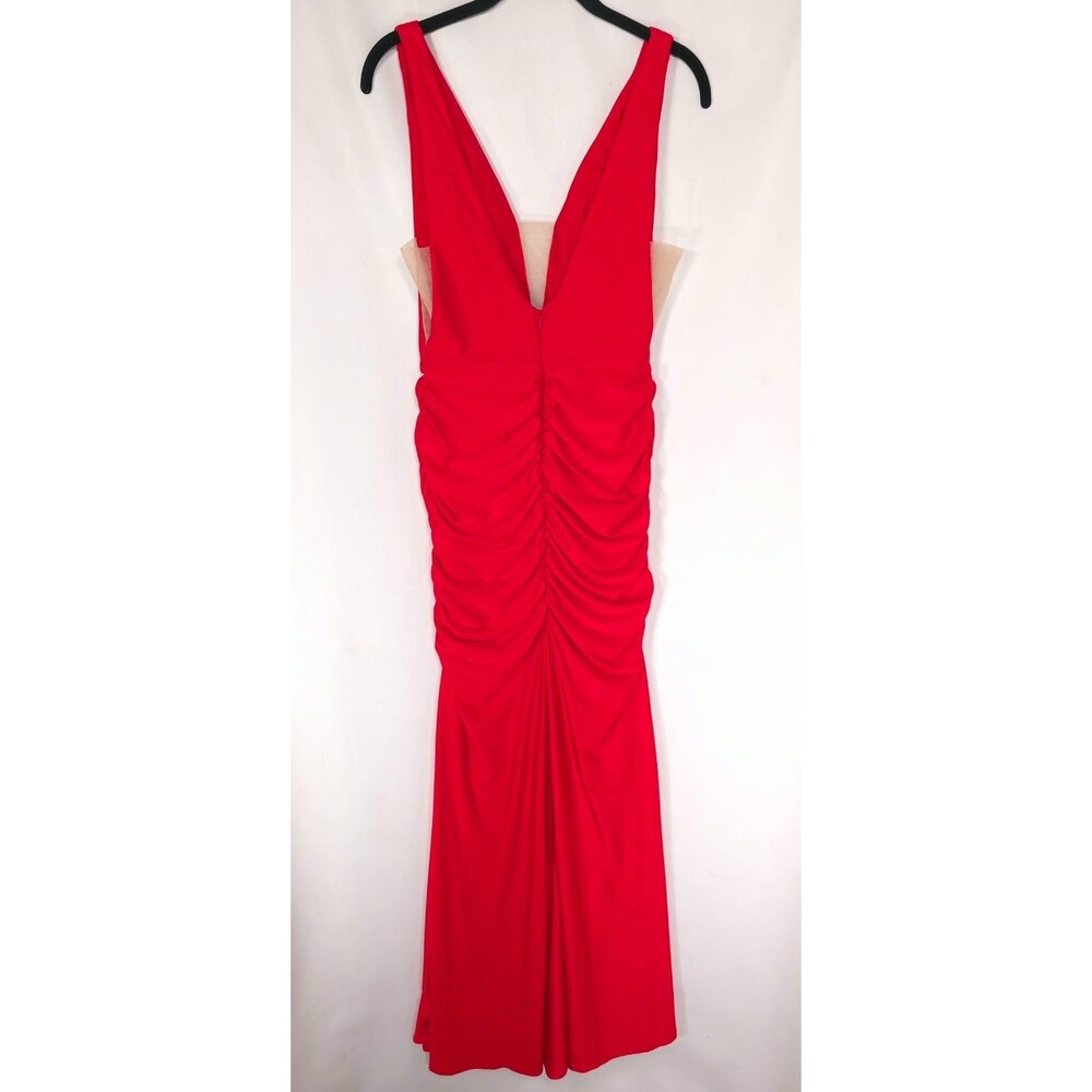 SHERRI HILL Women's Dress Mermaid Gown Maxi 6 Prom Ruched Side Cutouts 56045